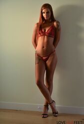 sexy redhead topless. Photo #5